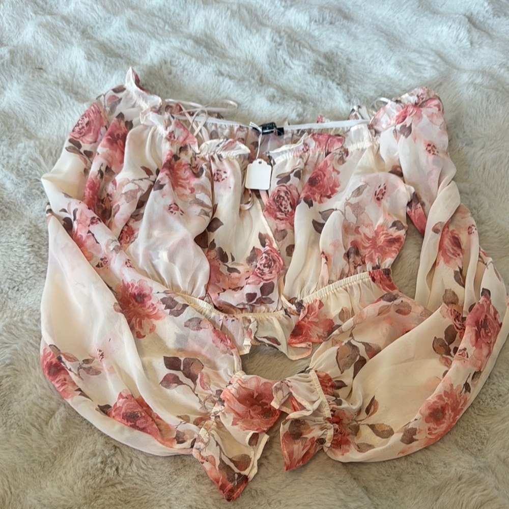 Floral Off-Shoulder Blouse